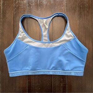 Under Armour Light Blue and Gray Sports Bra